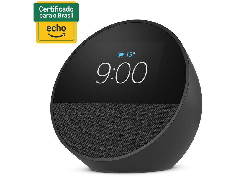Echo Spot (2024) com Alexa: Despertador inteligente com som